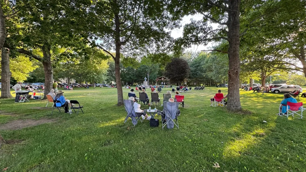 A summer concert in the park