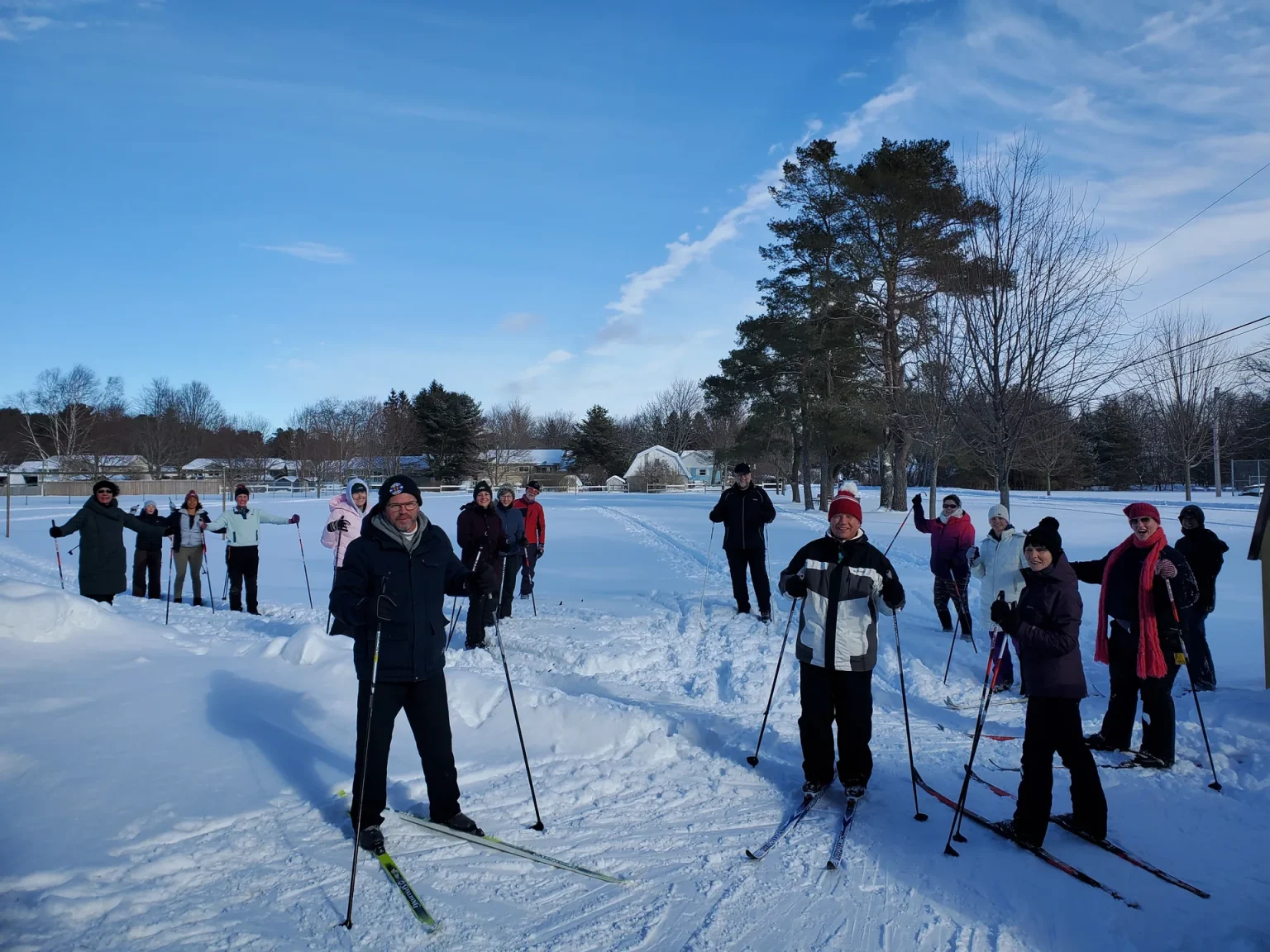 A cross-country ski try-it session