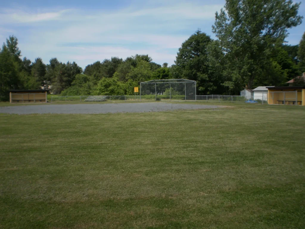 The ball field by the arena
